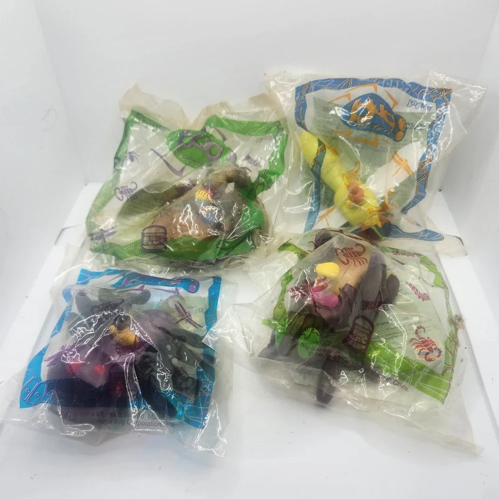 4 Different Bug Riders Toys from Burger King‎ New In Package